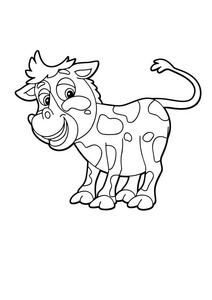 画素描牛图片