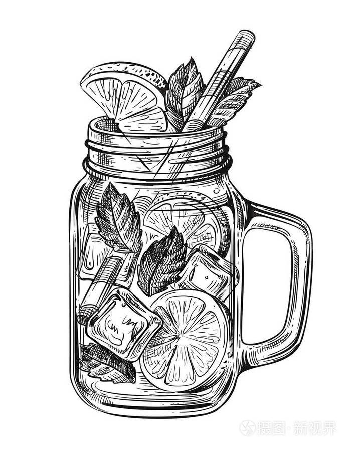 酒精鸡尾酒莫吉托