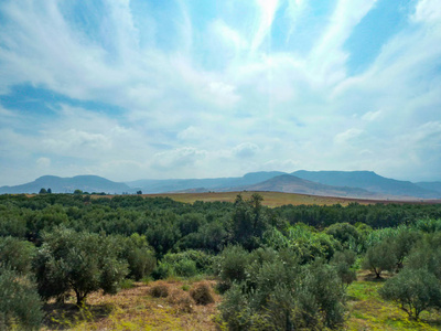 摩洛哥山脉的景观