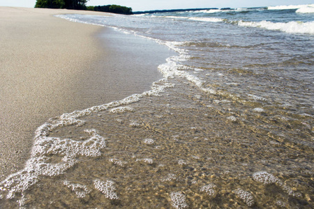 海滩上的海潮