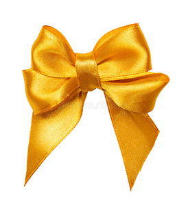 金色蝴蝶结，缎带