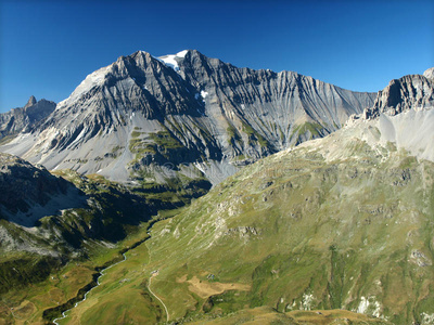 法国阿尔卑斯山的风景。