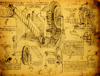 工程师 绘画 男人 古董 教育 机器 年龄 解剖 咕哝 利奥纳多