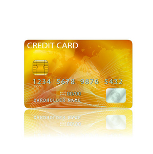 信用卡图标隔离为白色