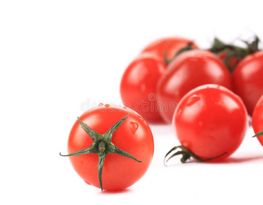 一串红西红柿。
