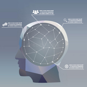 平面设计风格商人头脑社会