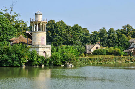 法国，凡尔赛宫公园的玛丽安托瓦内特庄园