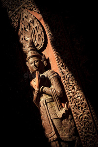 缅甸木雕图片