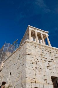 雅典娜耐克神庙，2013年8月。希腊雅典。