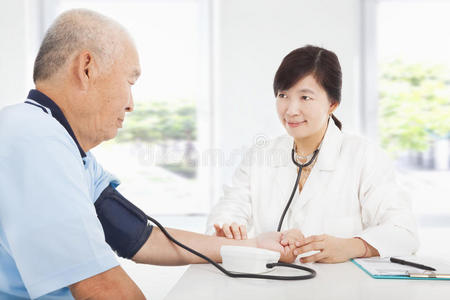 老年人血压测量医生