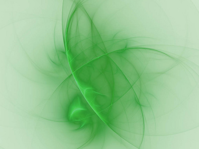 绿色抽象分形背景3绘制图解