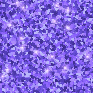 闪光无缝纹理。实际的紫色粒子。无尽的图案由波光粼粼的心。显著