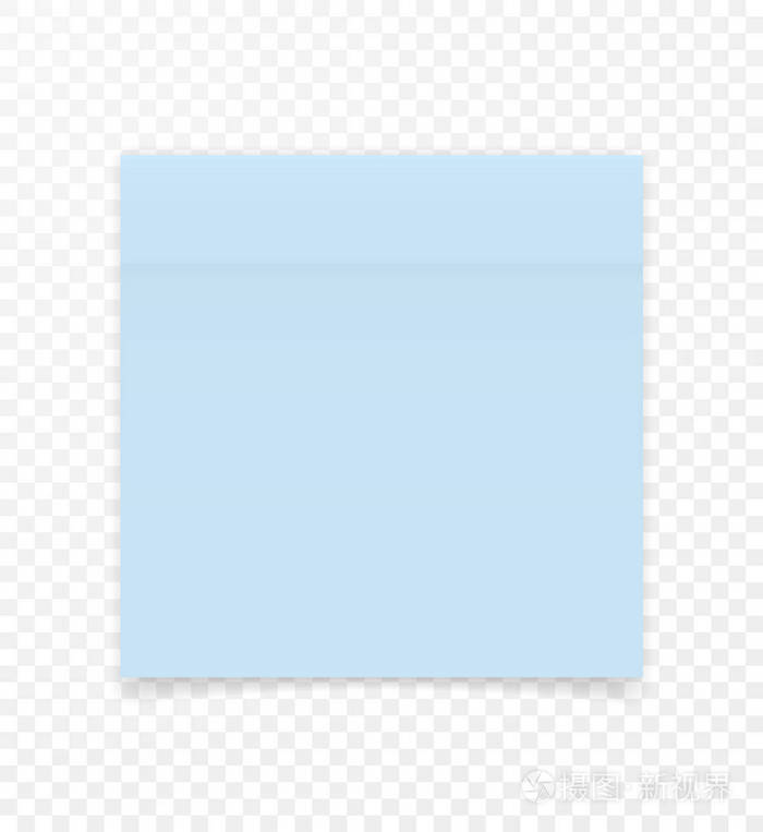 空白颜色备忘贴纸,用于张贴在透明背景上. 矢量图.