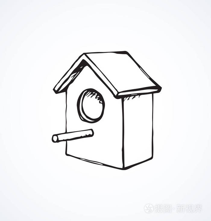 写意轮廓黑色墨水手画生境建立标志型标志素描在复古艺术涂鸦风格笔