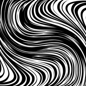 抽象扭曲的黑白线条背景照片