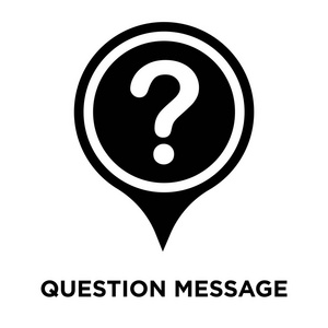 对话框png白色背景上隔离的问题信息图标矢量,透明背景上问题信息标志