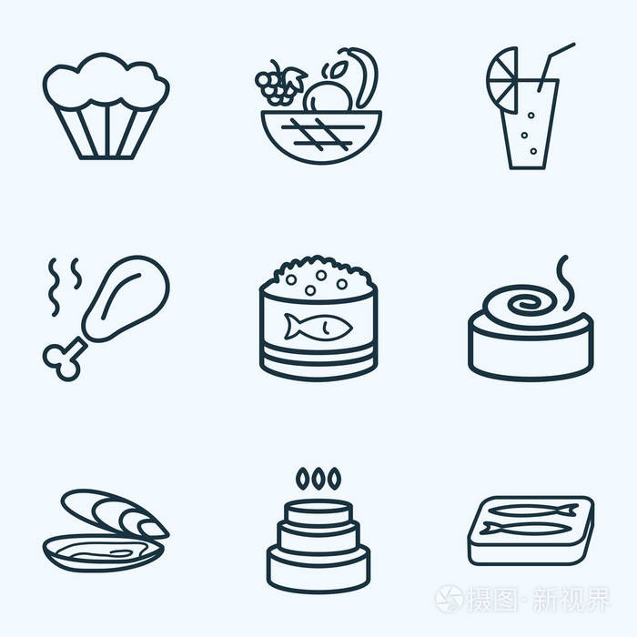 独立矢量插图食品图标插画-正版商用图片12ppb8-摄图新视界