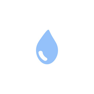 水滴简单图标矢量插图图片