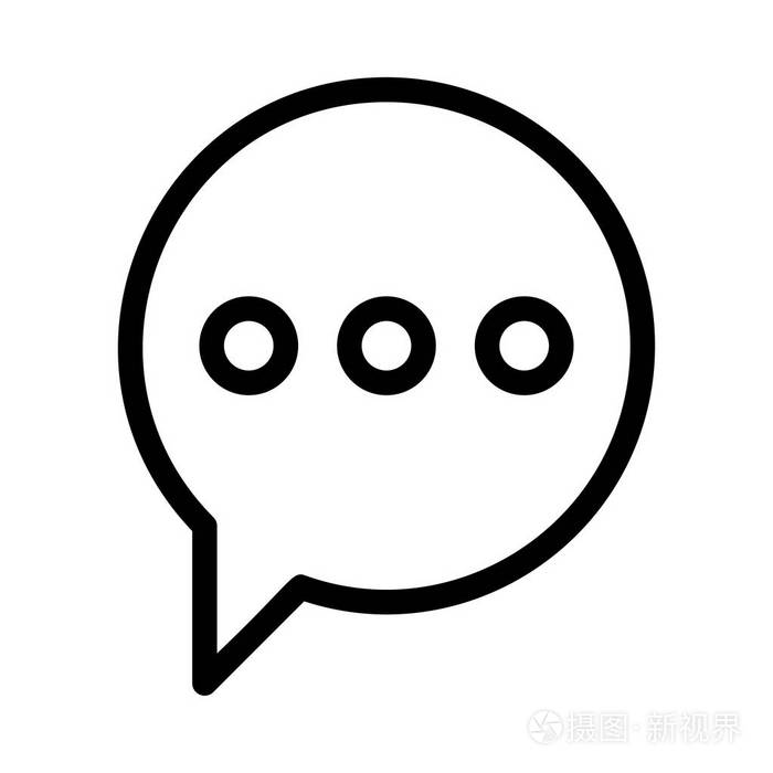 聊天消息图标矢量插图插画-正版商用图片12q4zb-摄图新视界
