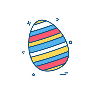 鸡蛋复活节图标矢量设计