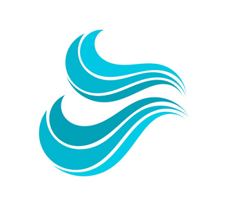 矢量图3d 抽象多维数据集蓝色水窗口方箭头方向符号公司设计图标