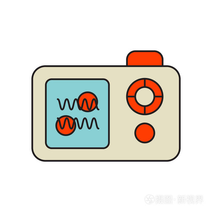 纳米传感器图标矢量隔离白底纳米传感器透明标志技术符号