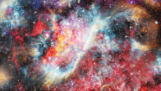 星云和恒星的组成。由 Nasa 提供的这幅图像的元素