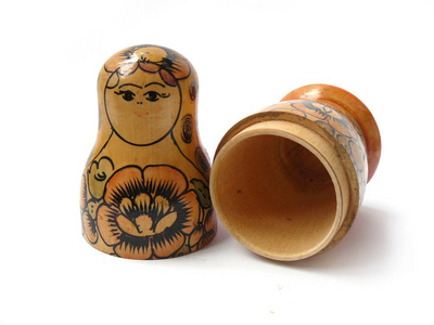 Matryoshka，木制玩偶，复古Matryoshka，旧Matryoshka，封闭式Matryoshka，开放式Matryo