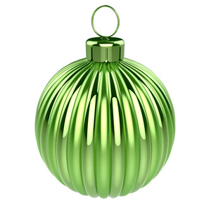 s Eve bauble decoration glossy sphere hanging adornment. Merry X