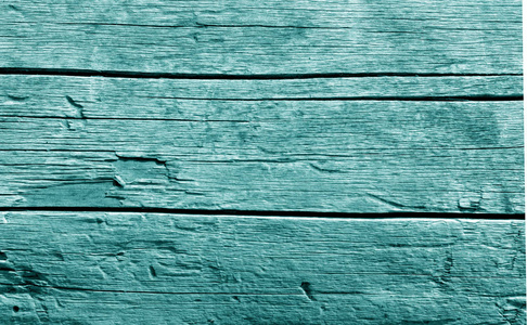 青色的旧木墙。 设计的抽象背景和纹理。