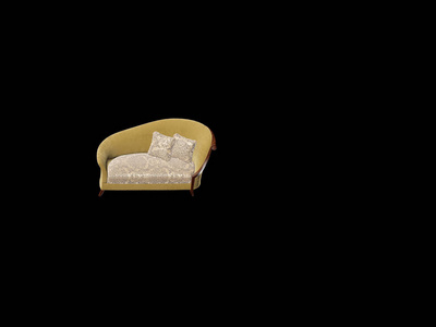 后现代沙发的三维渲染
