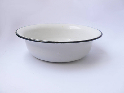 圆方碗,金属碗,搪瓷碗,白色碗,苏联碗,苏联古董,苏联,白色白色,特写