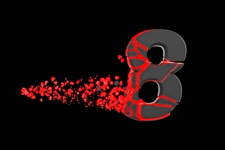 3d 在黑色背景下呈现隔离照片