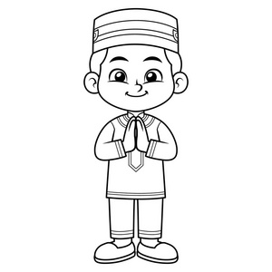 背景概念独立日等活动矢量插图设计装饰开斋节的伊斯兰美丽的设计模板