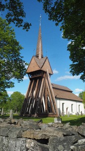 芬兰的木制教堂