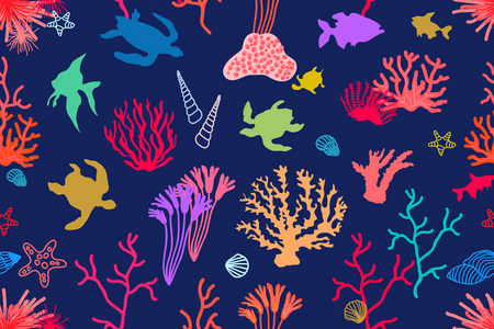 多彩的珊瑚礁