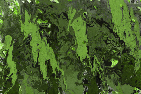 绿色抽象背景与油漆飞溅纹理