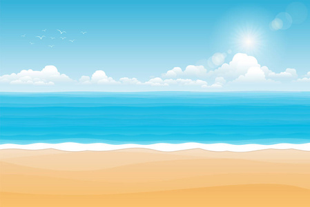 热带海景夏季海滩阴天。