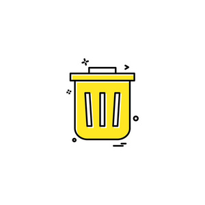 垃圾箱线图标图片