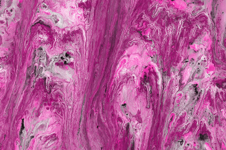 粉红色抽象背景与油漆飞溅纹理