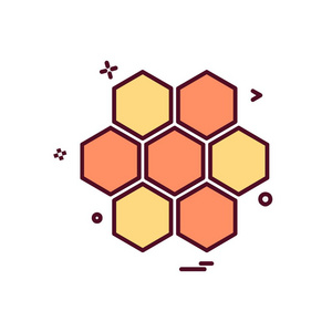 蜂蜜图标设计矢量.