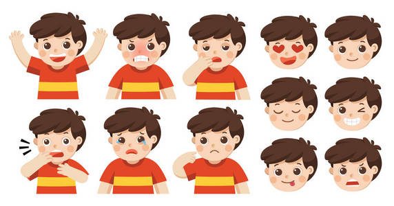 各种情绪青少年.照片