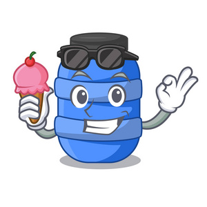 与冰淇淋卡通大塑料桶化工照片