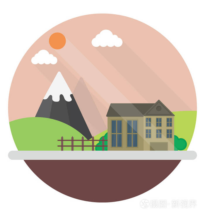 农村地区村庄平面图标