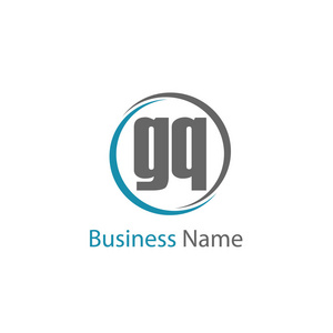 初始字母GQ标志模板设计