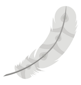 羽毛扁平彩色图标