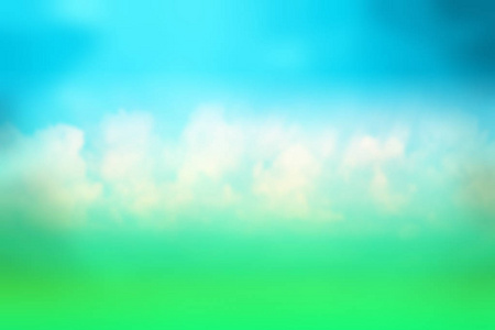 草和天空云模糊的背景美丽的抽象设计