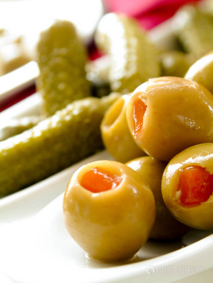 新鲜美味的橄榄酱