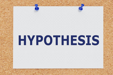 软木板上的HYPOTHESIS3图