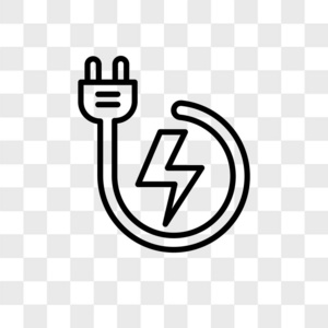 电量icon在透明背景上隔离的电源备份矢量图标, 战俘照片